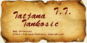 Tatjana Tankosić vizit kartica